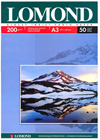 Фотобумага LOMOND формат А3, 200 г/м2, 50 листов в пачке, для струйной печати, односторонняя глянцевая (0102024)